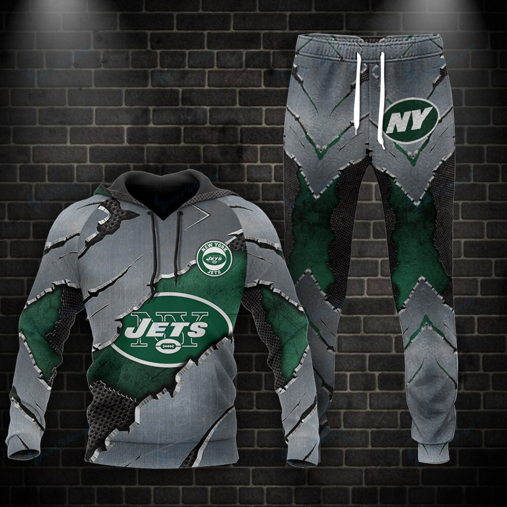 Buildercar - New York Jets Hoodie and Jogger Set Hoodie BG855