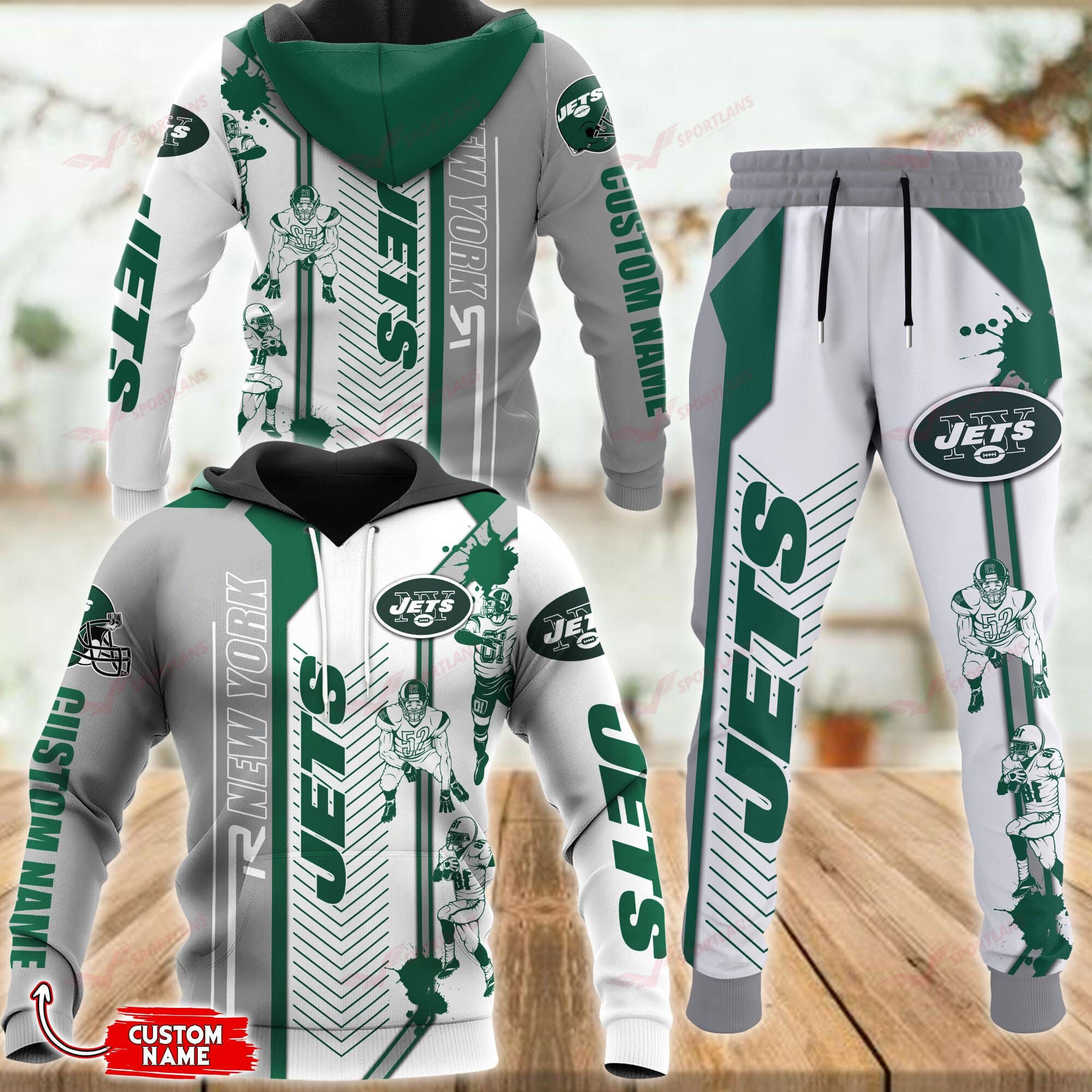 Buildercar - New York Jets Personalized Hoodie & Jogger 