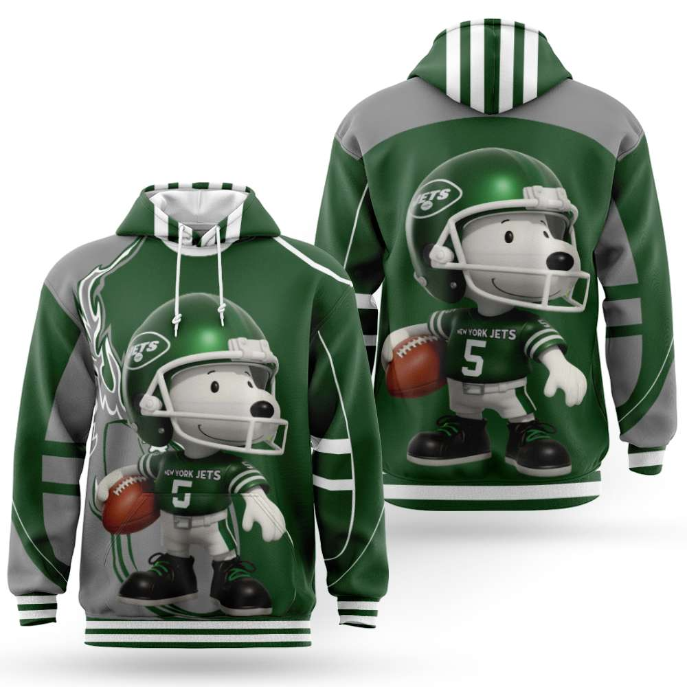 Buildercar - New York Jets Premium NFL x Snoopy Hoodie