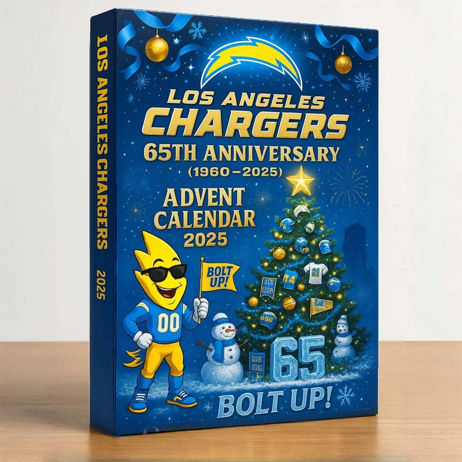 Buildercar - NFL Los Angeles Chargers Team Advent Calendar Christmas V1