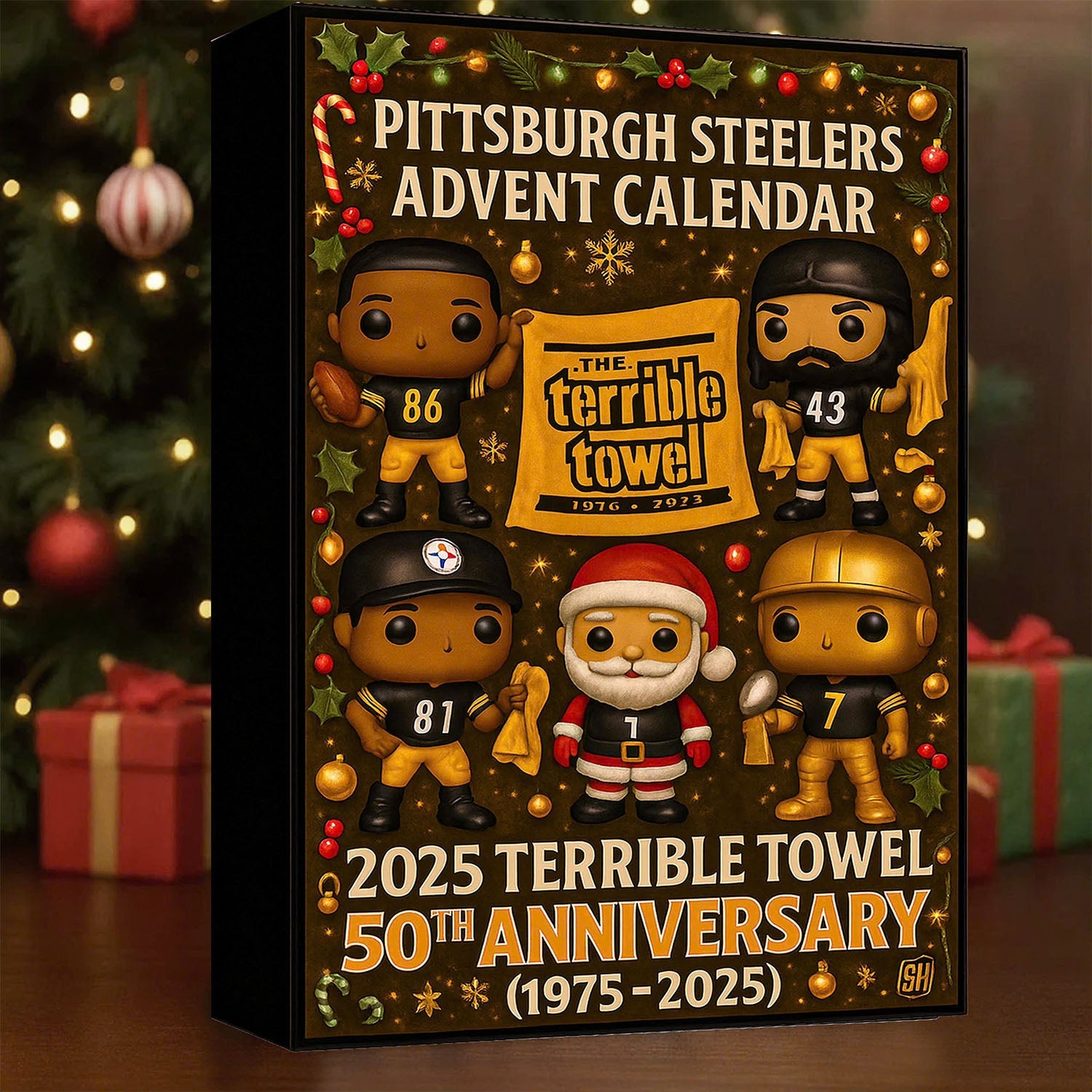 Buildercar - NFL Pittsburgh Steelers Team Advent Calendar Christmas V1