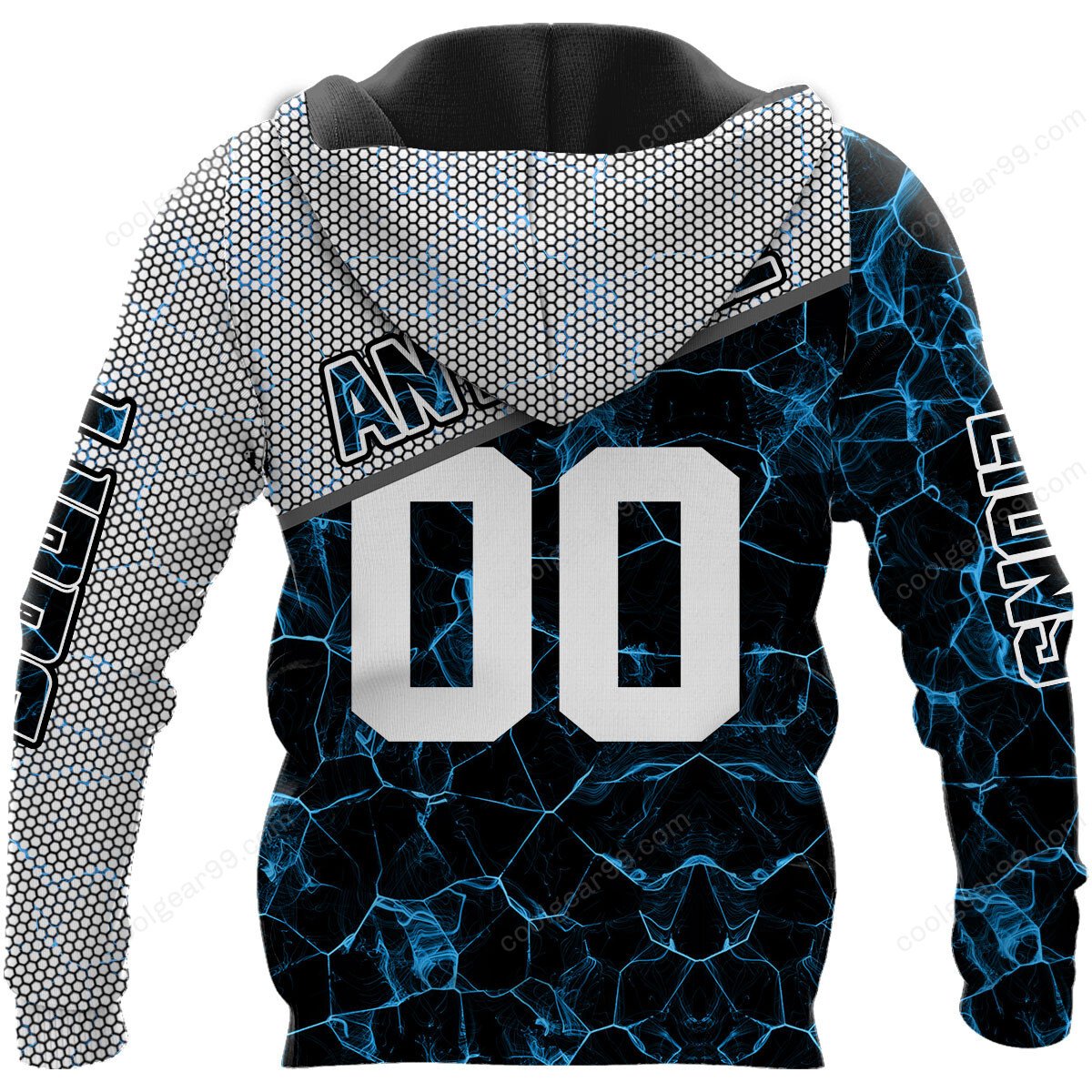 Buildercar - NFL x Detroit Lions Electric Marble Personalized Hoodie