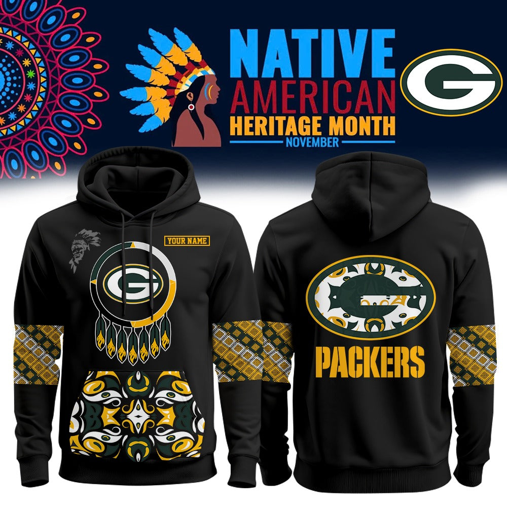 Buildercar - NFL x Green Bay PackersP Native Amercan Hoodie Edition V1 NAK