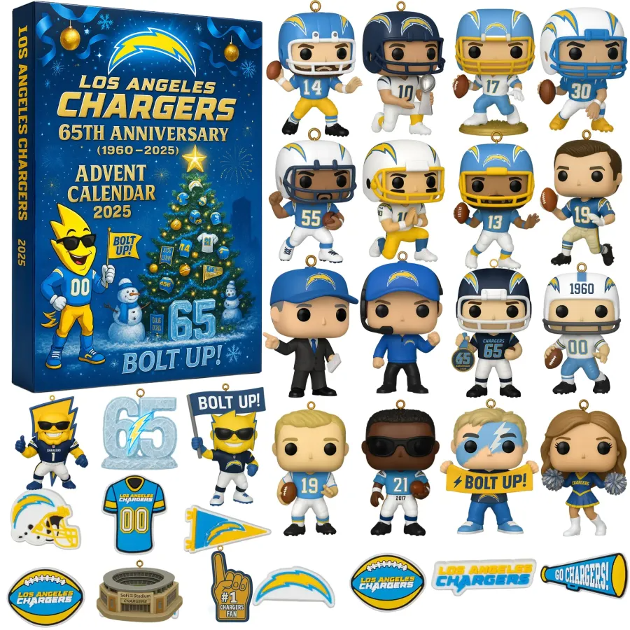 Buildercar - NFL x Los Angeles Chargers Anniversary Advent Calendar V1 