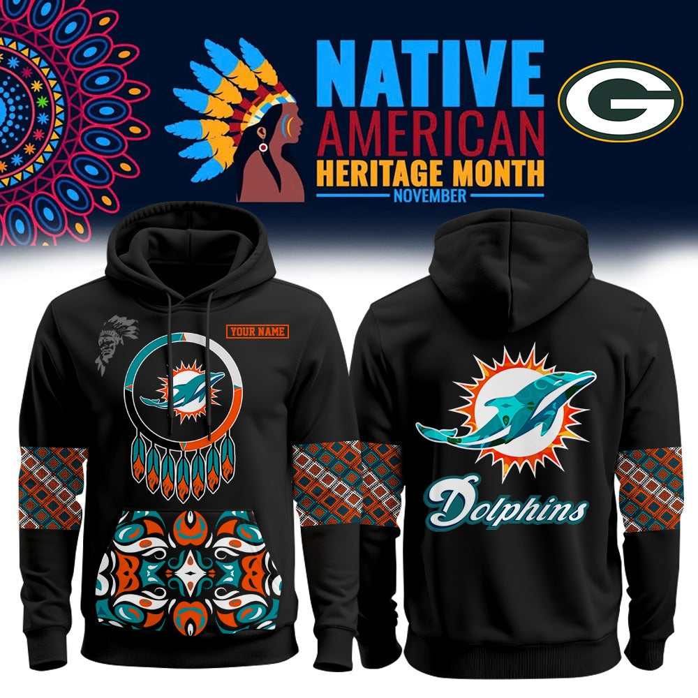 Buildercar - NFL x Miami Dolphins Native Amercan Hoodie Edition V1 NAK