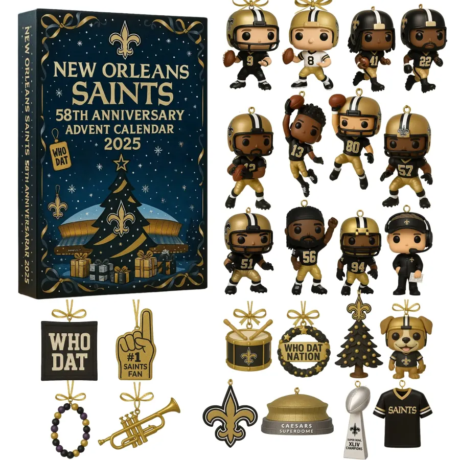 Buildercar - NFL x New Orleans Saints star advent calendar V1 