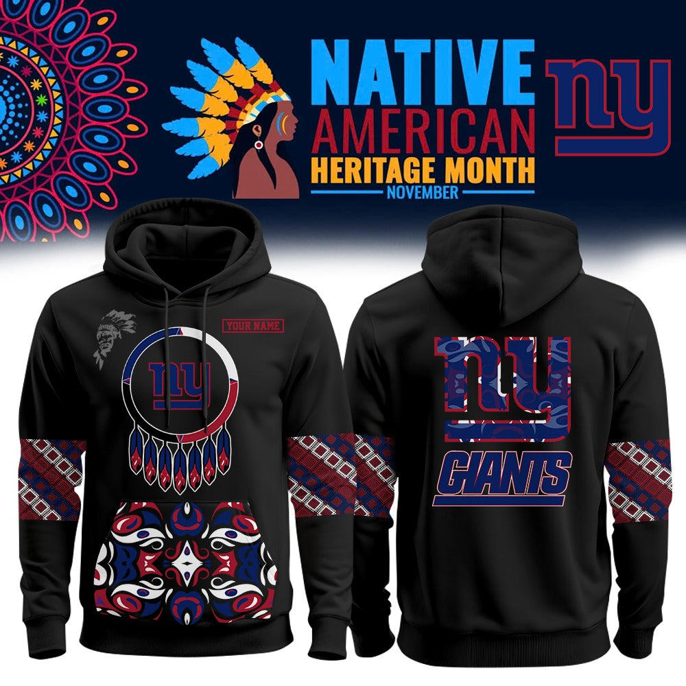 Buildercar - NFL x New York Giants Native Amercan Hoodie Edition V1 NAK