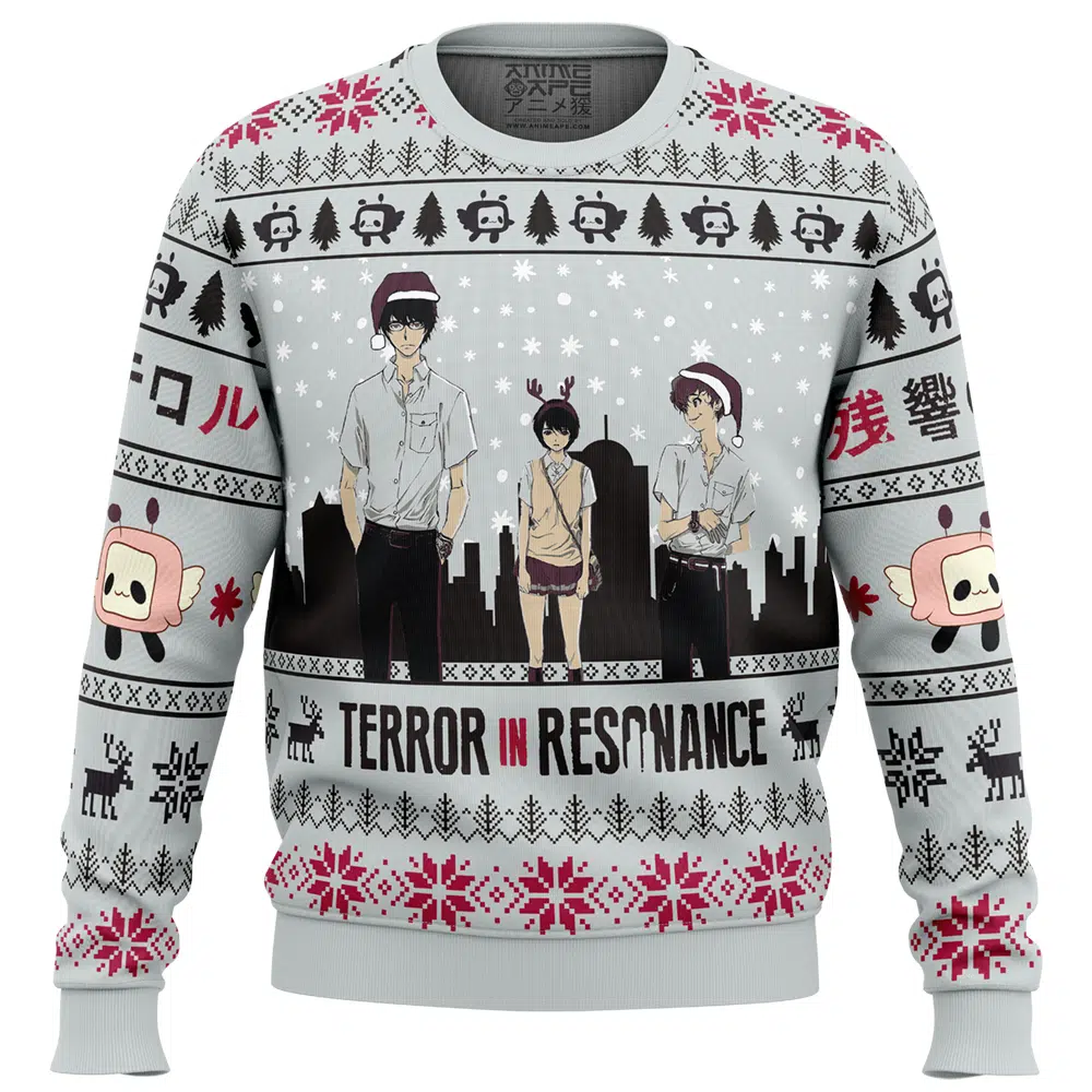Buildercar - Nine x Lisa x Twelve Terror in Resonance Ugly Christmas Sweater