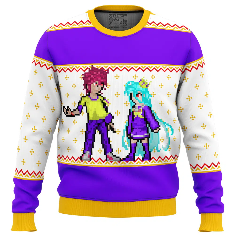 Buildercar - No Game No Life Sprites Ugly Christmas Sweater