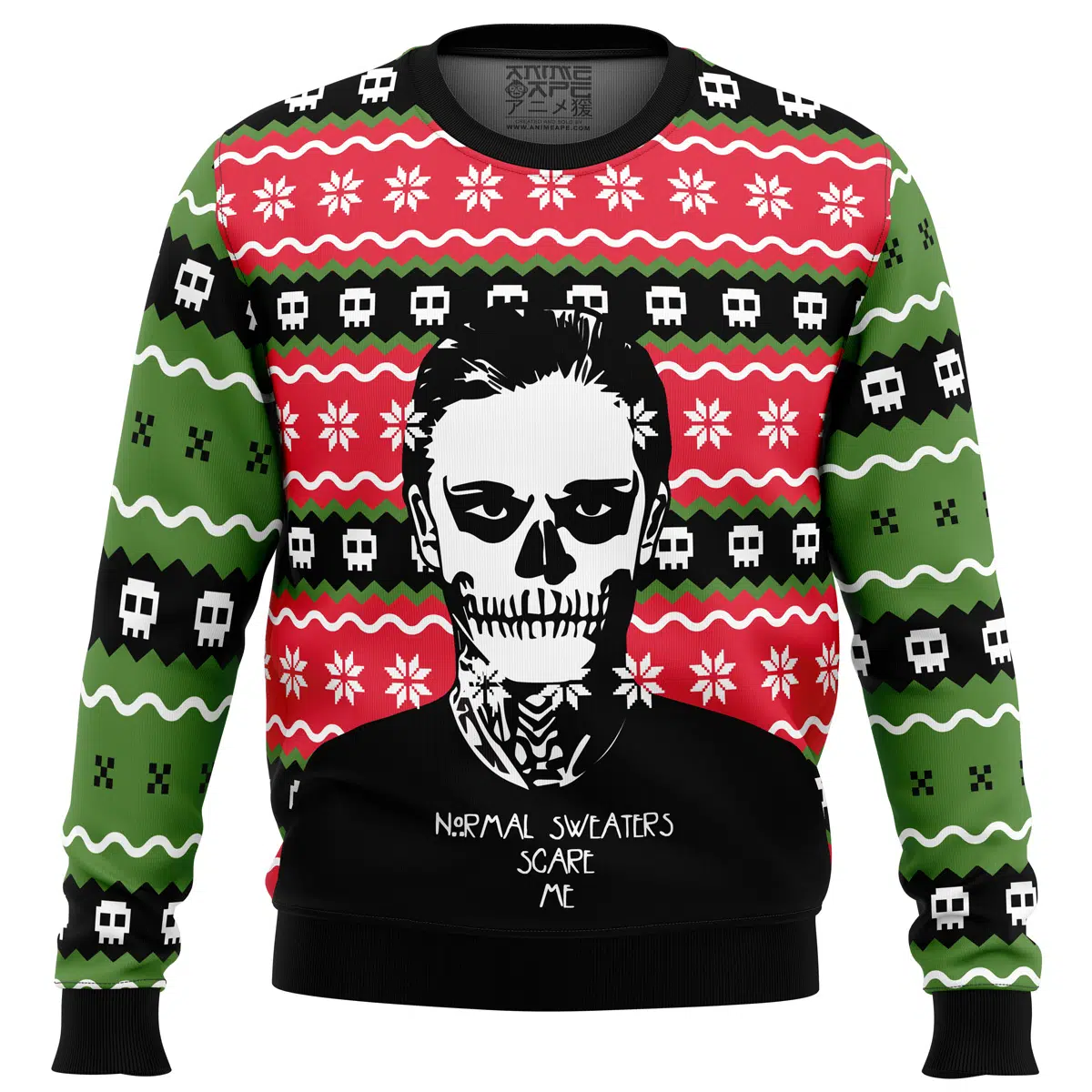 Buildercar - Normal Sweaters Scare Me American Horror Story Ugly Christmas Sweater