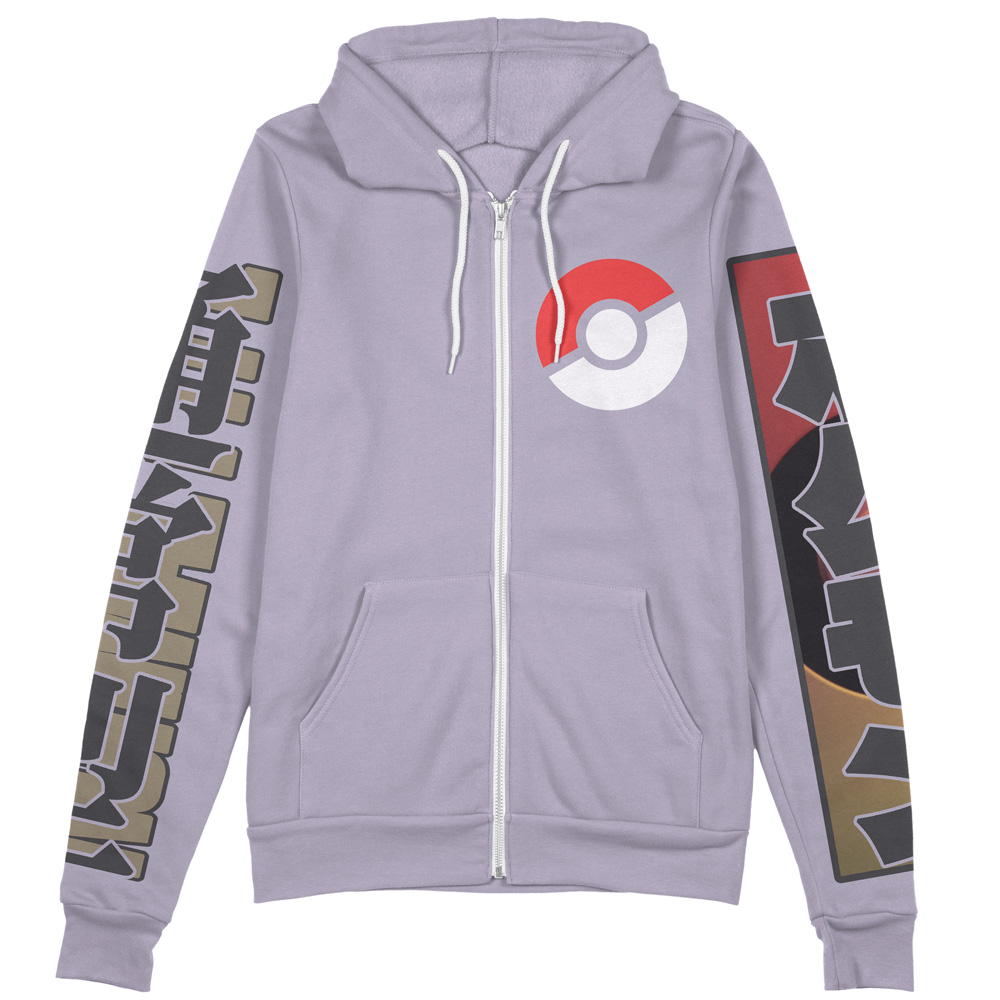 Buildercar - Normal Type Pokemon Streetwear Zip Hoodie Jacket - Image 2