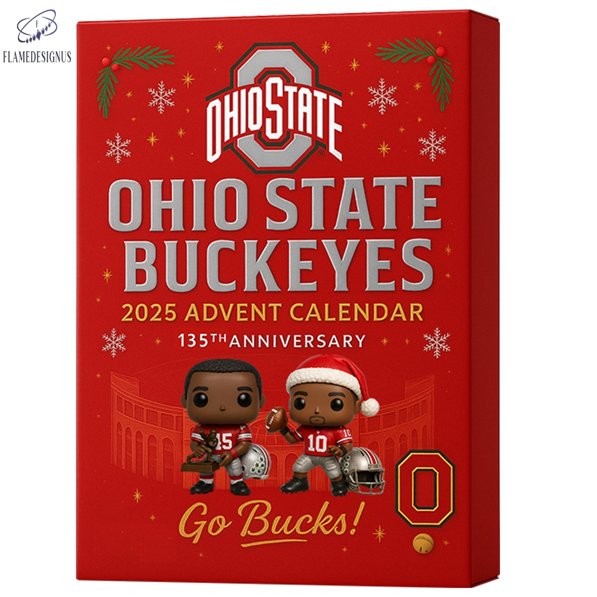 Buildercar - Ohio State Buckeyes 2025 135th Anniversary Advent Calendar -2D Acrylic