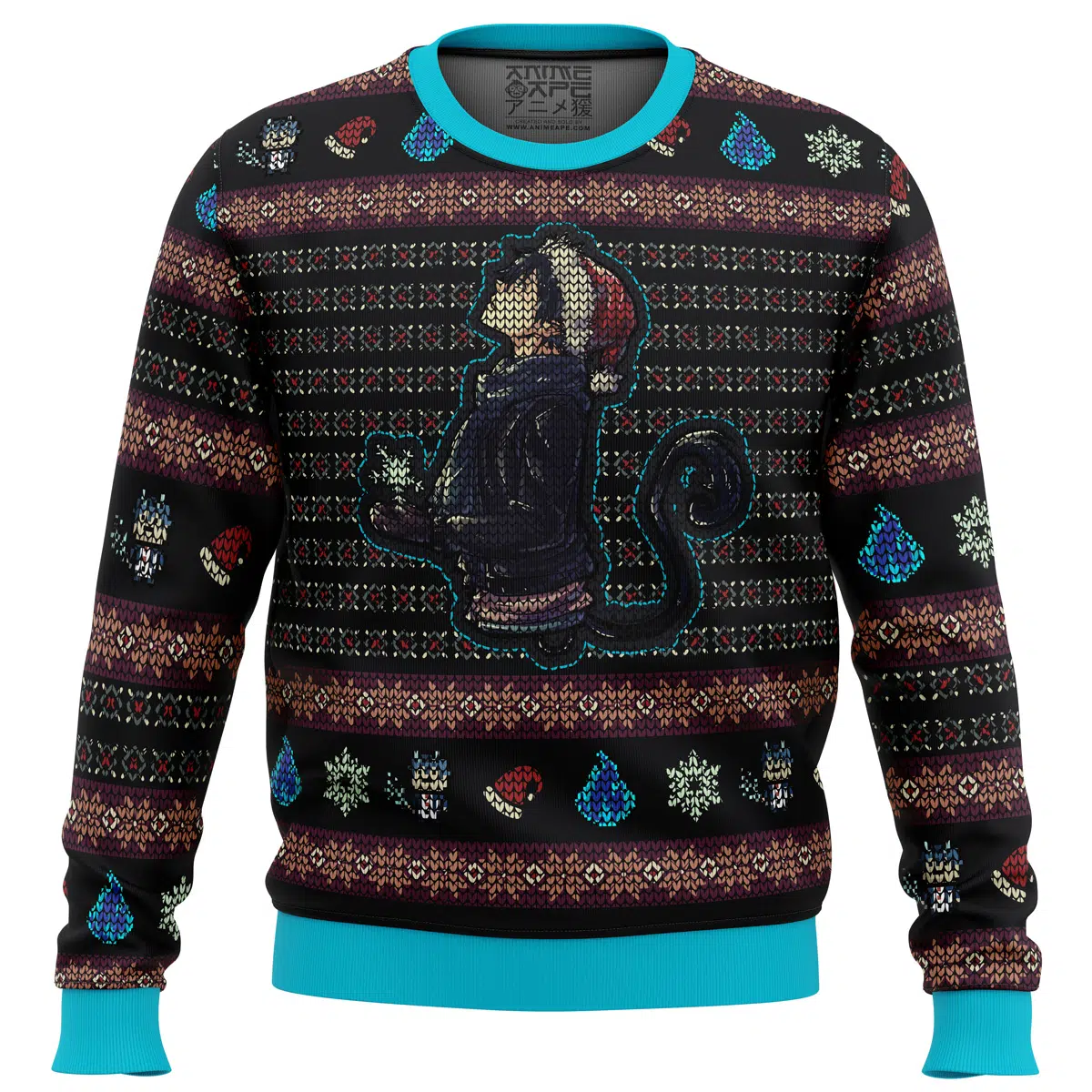 Buildercar - Okumura Rin Blue Exorcist Ugly Christmas Sweater