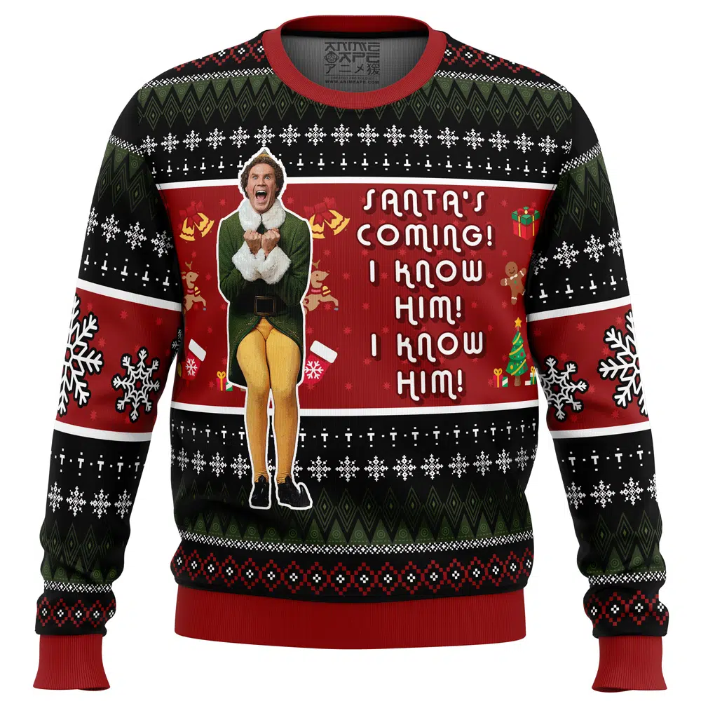 Buildercar - OMG Santa Elf Ugly Christmas Sweater