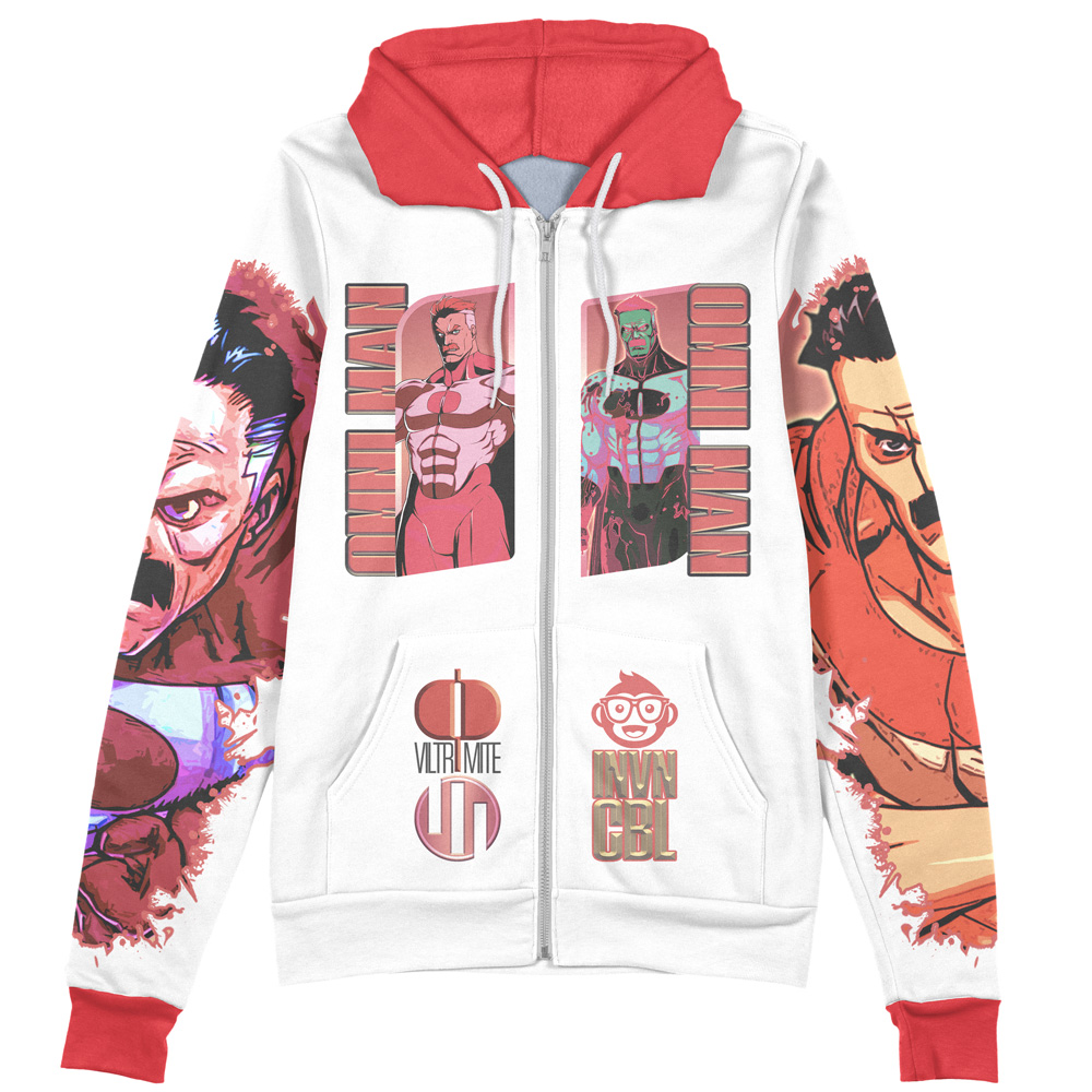 Buildercar - Omni-Man Invincible Streetwear Zip Hoodie Jacket - Image 2