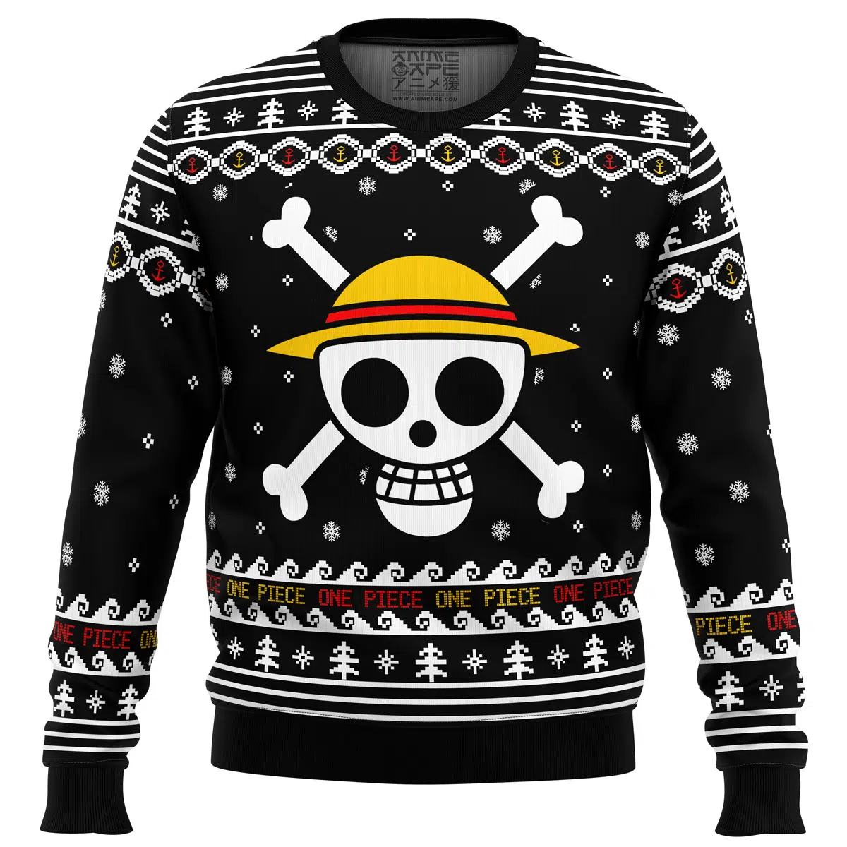 Buildercar - One Piece Straw Hat Pirates Christmas Ugly Christmas Sweater