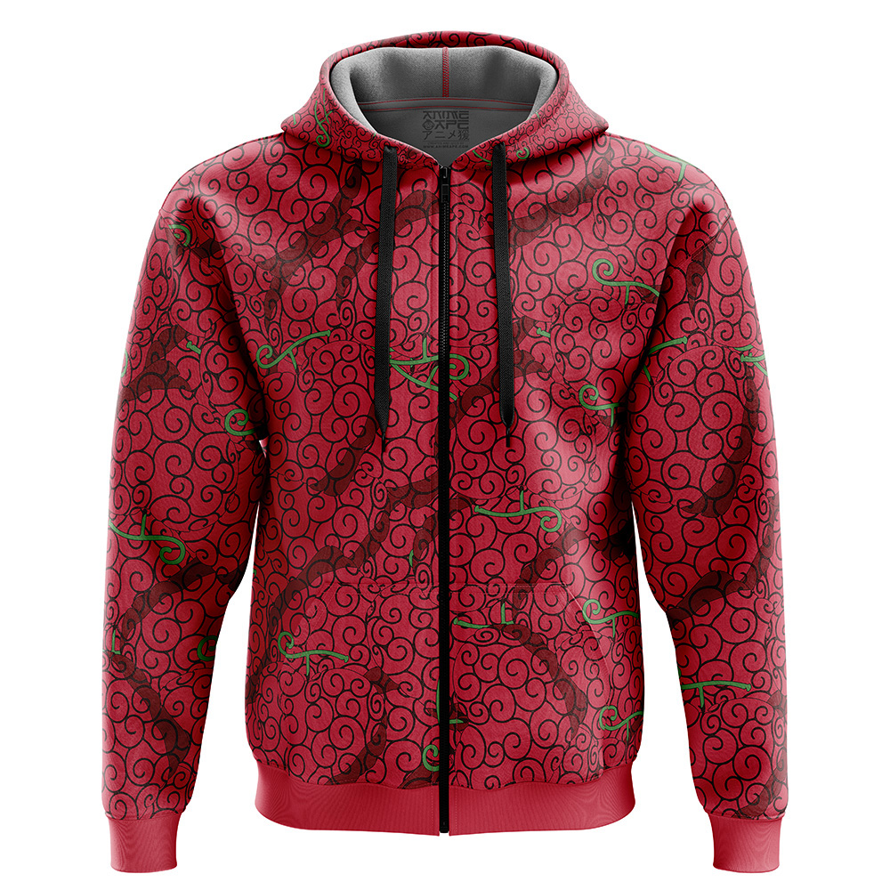 Buildercar - Ope Ope No Mi One Piece Zip Hoodie Jacket