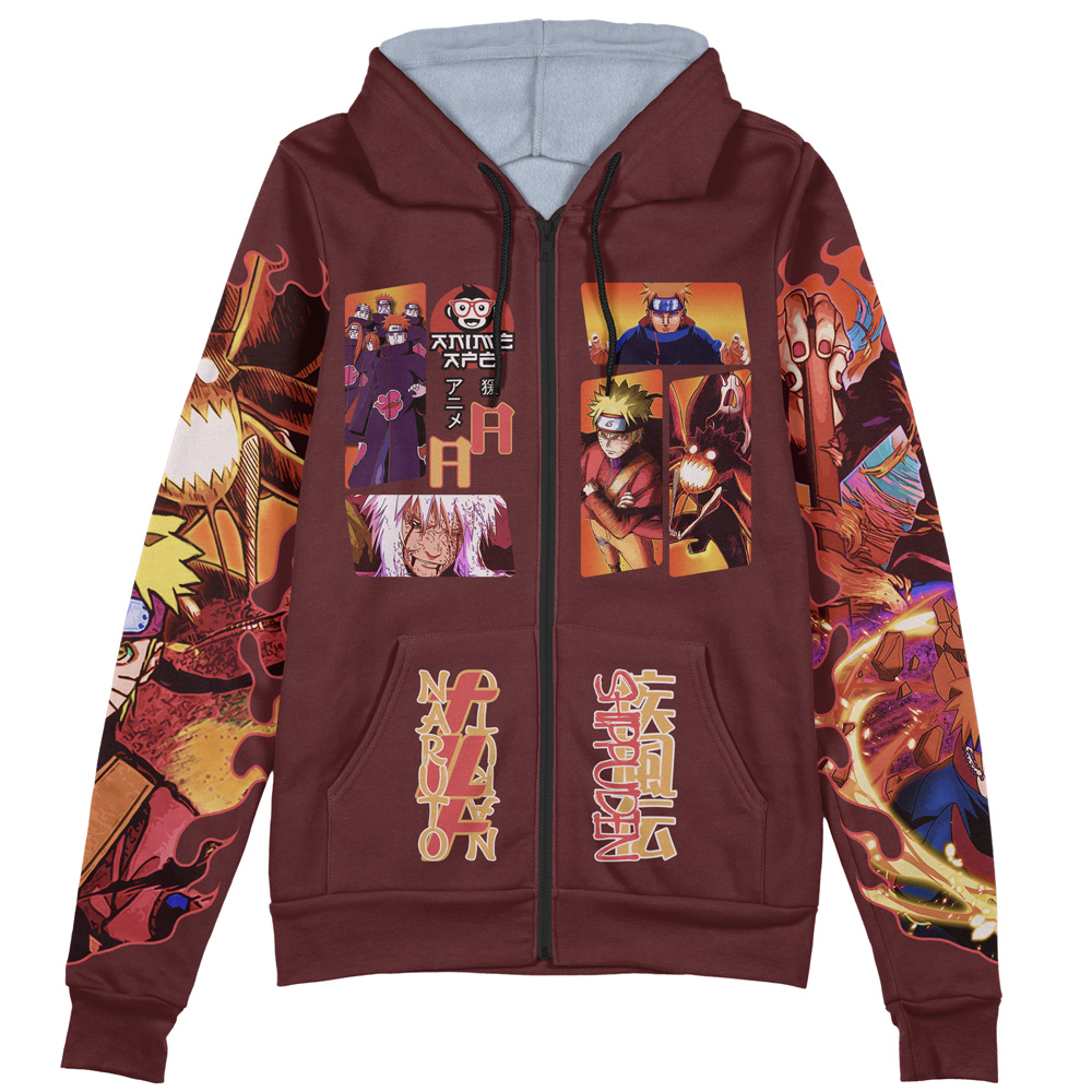 Buildercar - Pain’s Assault Shippuden Streetwear Zip Hoodie Jacket - Image 2
