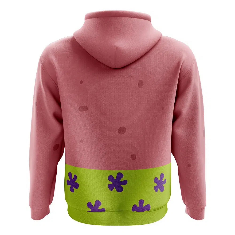 Buildercar - Patrick Star Spongebob Squarepants Zip Hoodie Jacket - Image 2