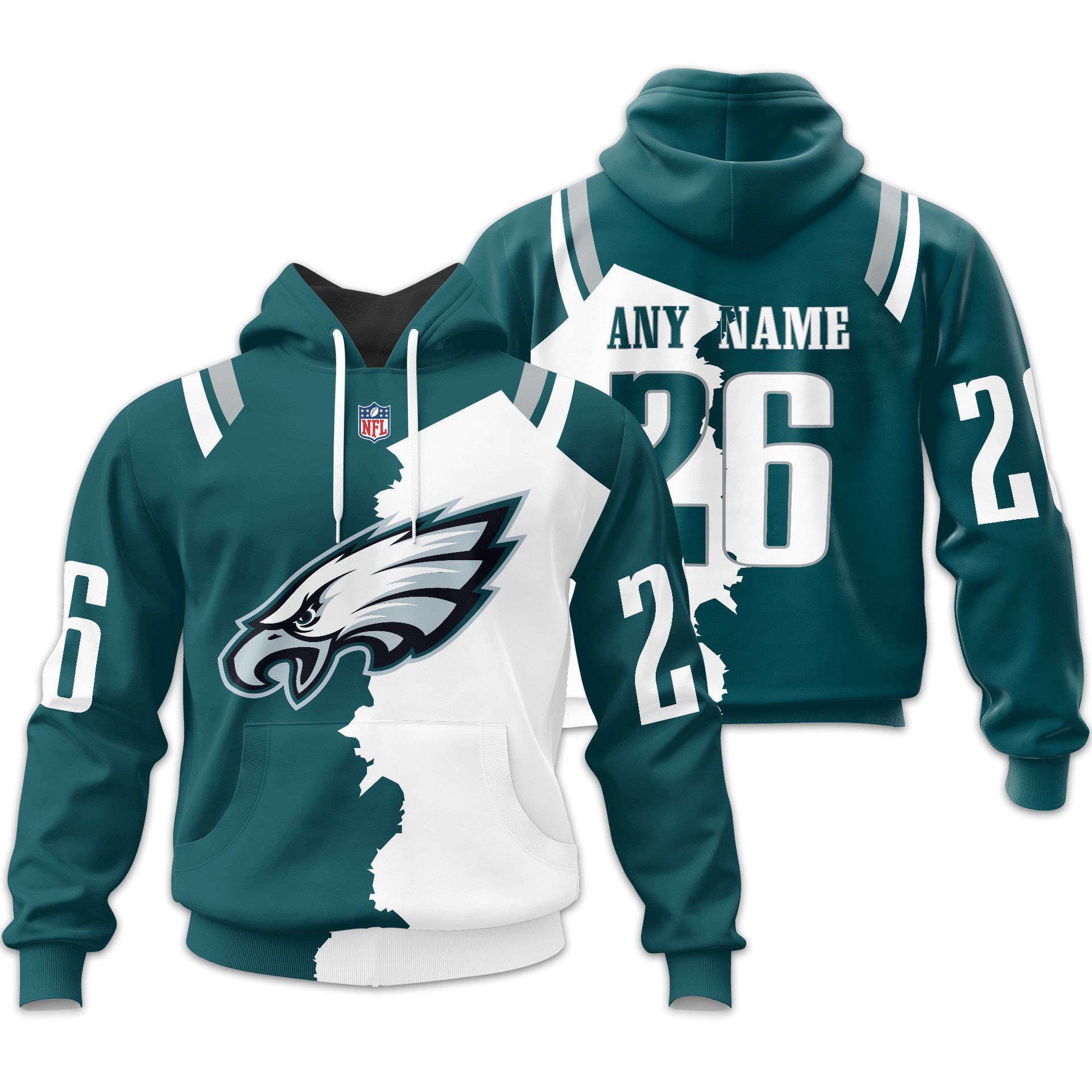 Buildercar - Philadelphia Eagles | Home Mix Away Hoodie