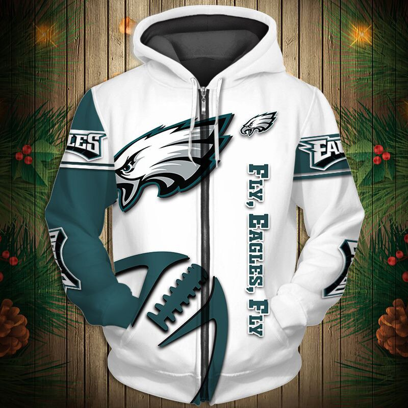 Buildercar - Philadelphia Eagles Hoodie Unisex NFL Pullover Hoodie for Football Fans hm10112537