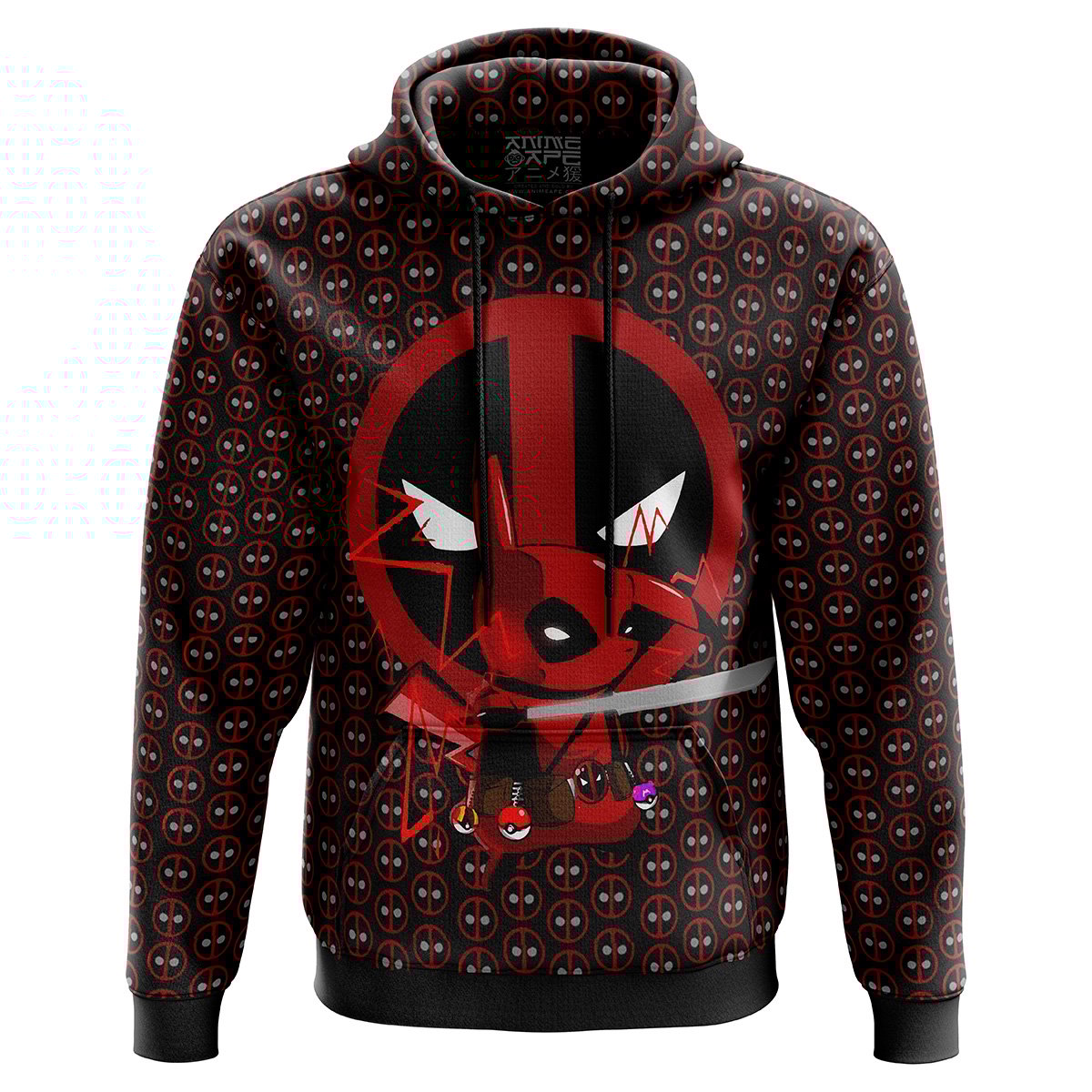 Buildercar - Pikachu Deadpool Hoodie