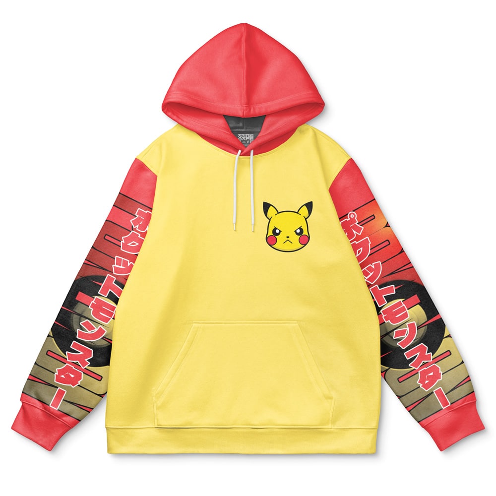 Buildercar - Pikachu Pokemon Streetwear Hoodie - Image 2