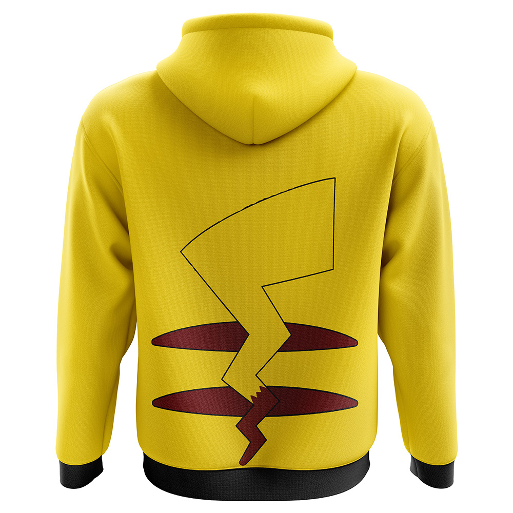 Buildercar - Pikachu V2 Pokemon Zip Hoodie Jacket - Image 2