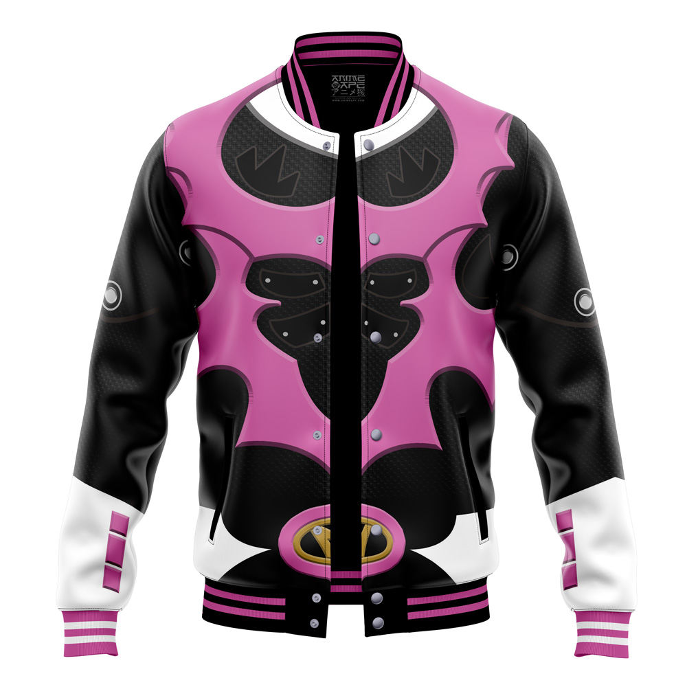Buildercar - Pink Psycho Rangers Varsity Jacket