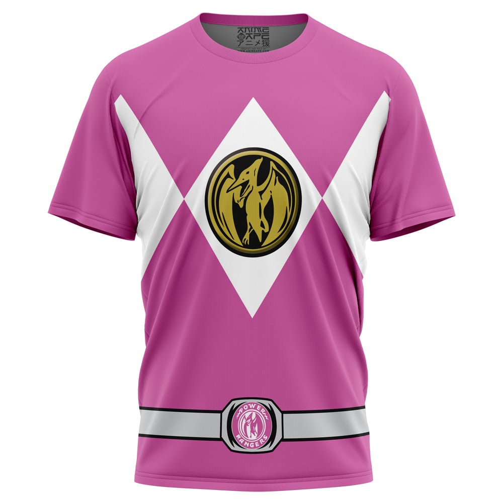 Buildercar - Pink Ranger Mighty Morphin Power Rangers T-Shirt