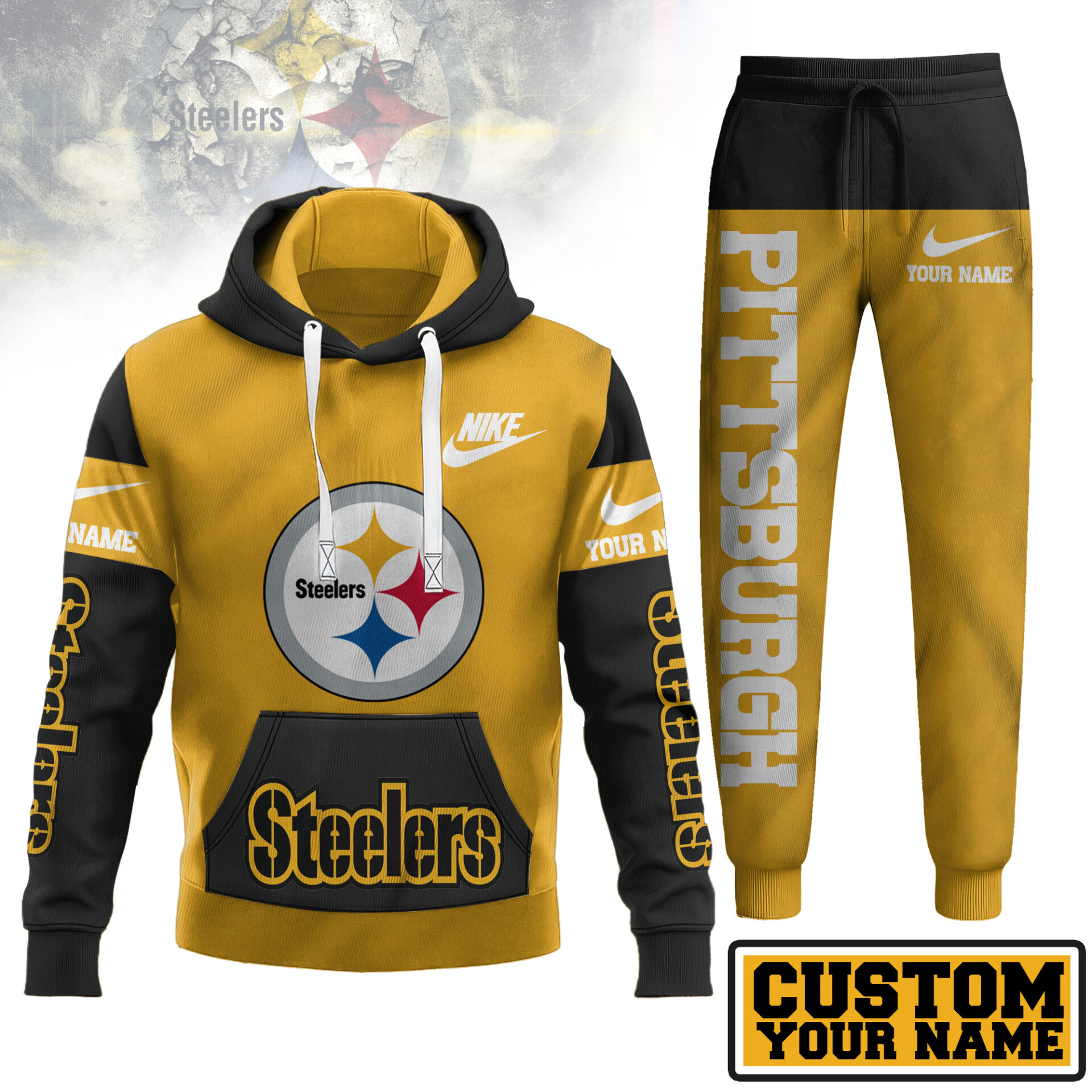 Buildercar - Pittsburgh Steelers | Premium Hoodie & Pants Set 