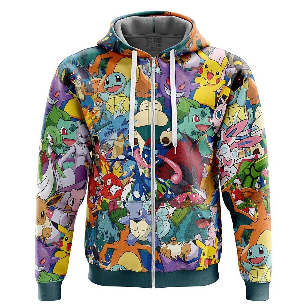 Buildercar - Pocket Monsters Pokemon Zip Hoodie Jacket