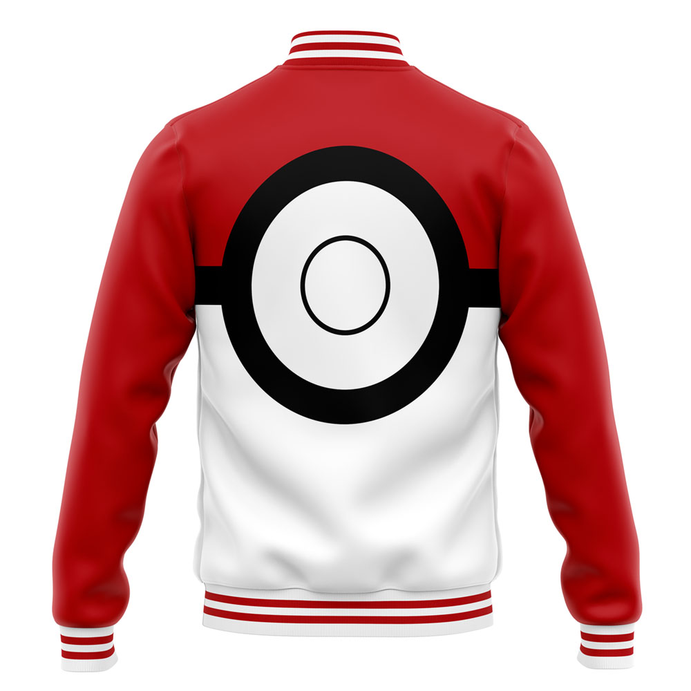 Buildercar - Pokeball Pokemon Varsity Jacket