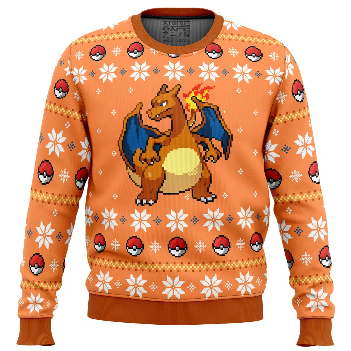 Buildercar - Pokemon Christmas Blaze Charizard Ugly Christmas Sweater