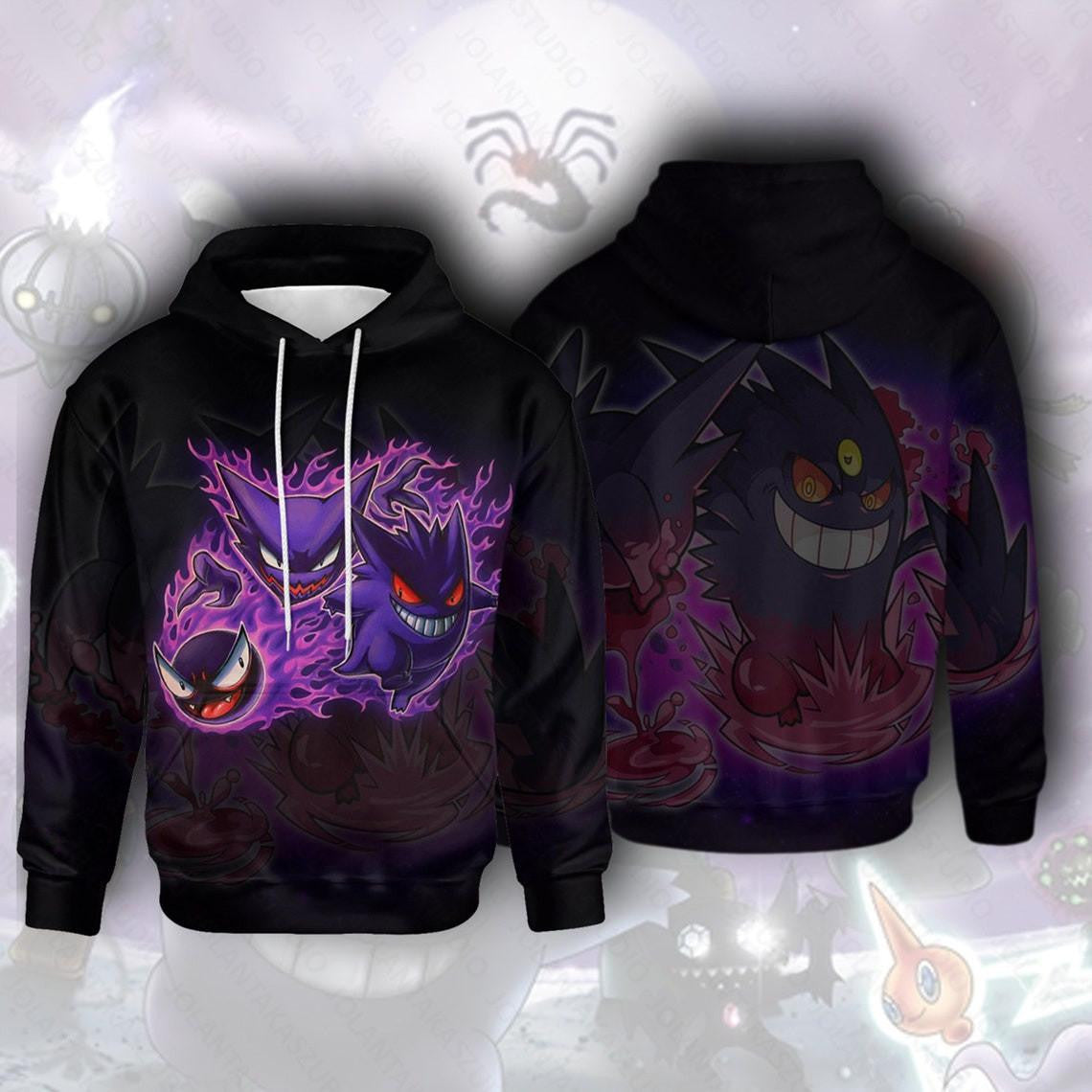 Buildercar - Pokemon Hoodie, Pokemon Gift For Fan, Pokemon Gift Ver11, Aop Hoodie
