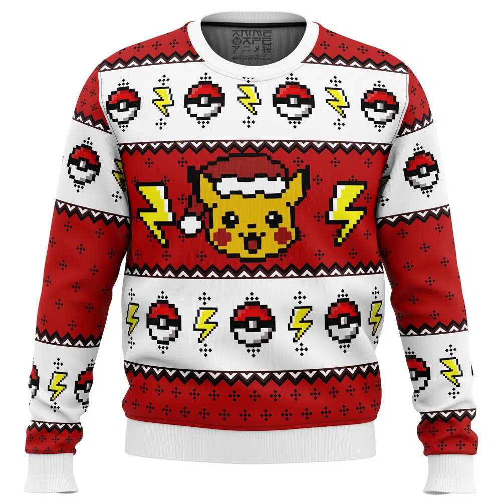 Buildercar - Pokemon Pikachu Ugly Christmas Sweater