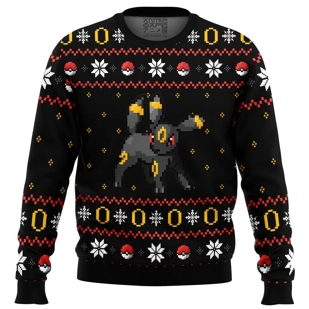 Buildercar - Pokemon Ring of Umbreon Ugly Christmas Sweater
