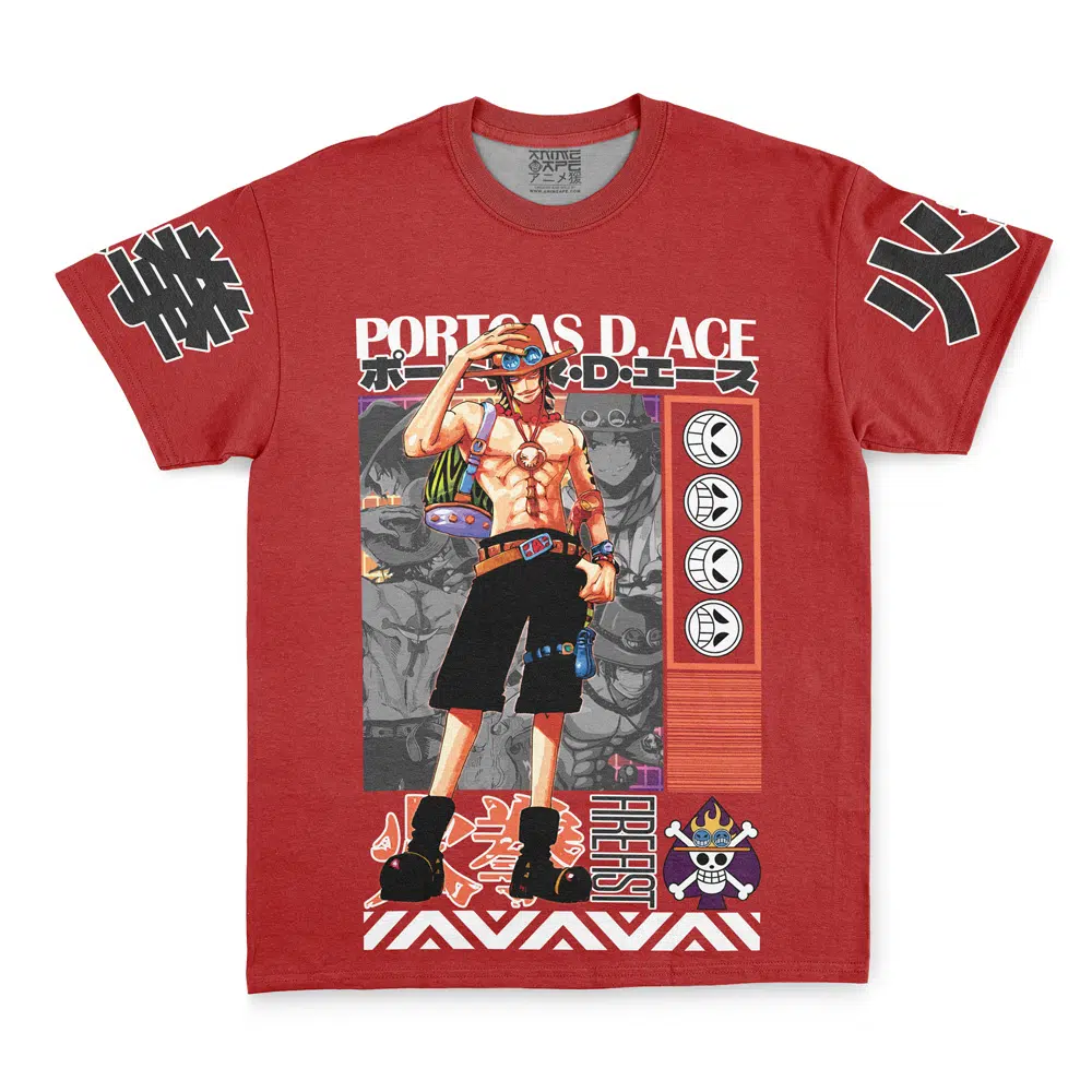 Buildercar - Portgas D. Ace One Piece Streetwear T-Shirt
