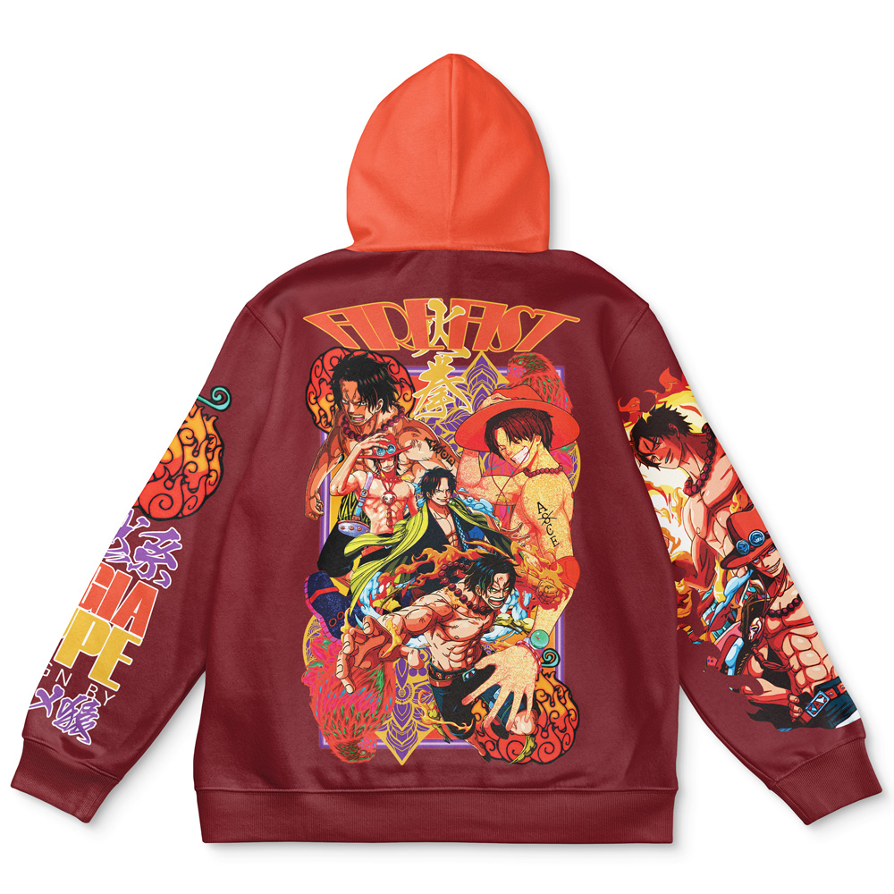 Buildercar - Portgas D. Ace V3 One Piece Streetwear Hoodie