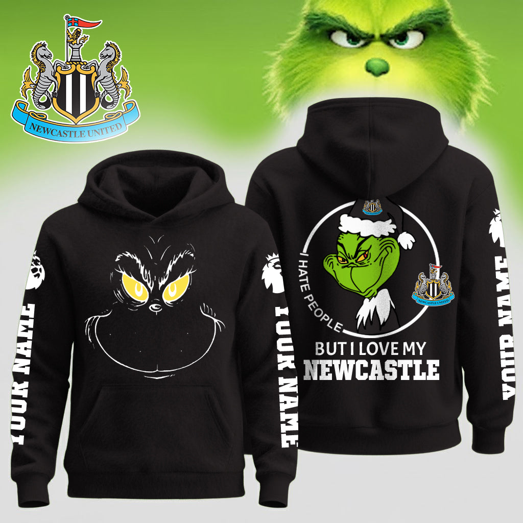 Buildercar - Premium EPL X Newcastle United Grinch Christmas Hoodie V5 151125