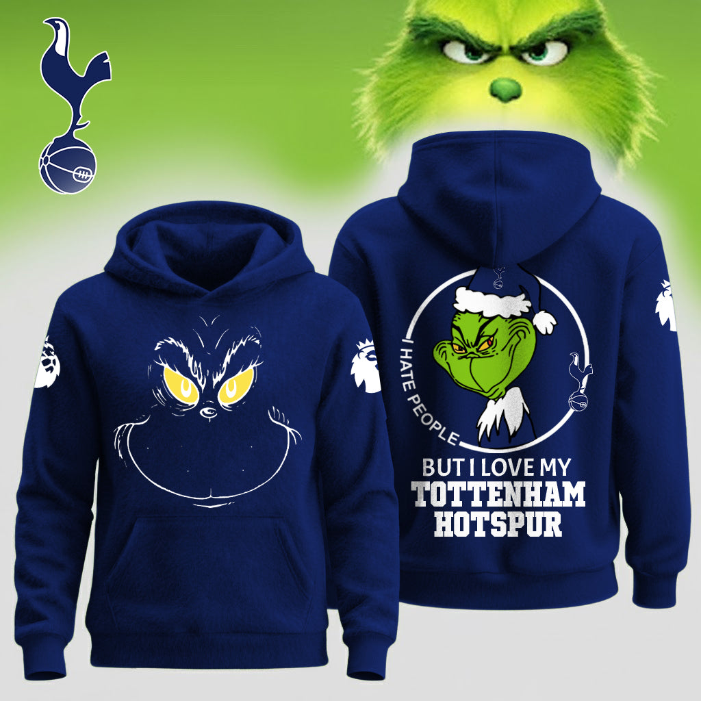 Buildercar - Premium EPL X Tottenham Hotspur Grinch Christmas Hoodie V3