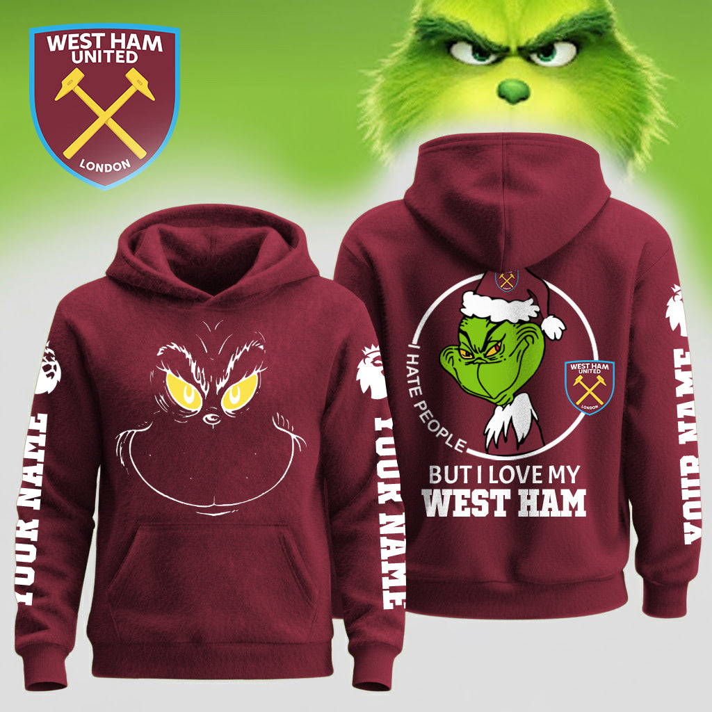Buildercar - Premium EPL X Wolverhampton Wanderers Grinch Christmas Hoodie V5 151125