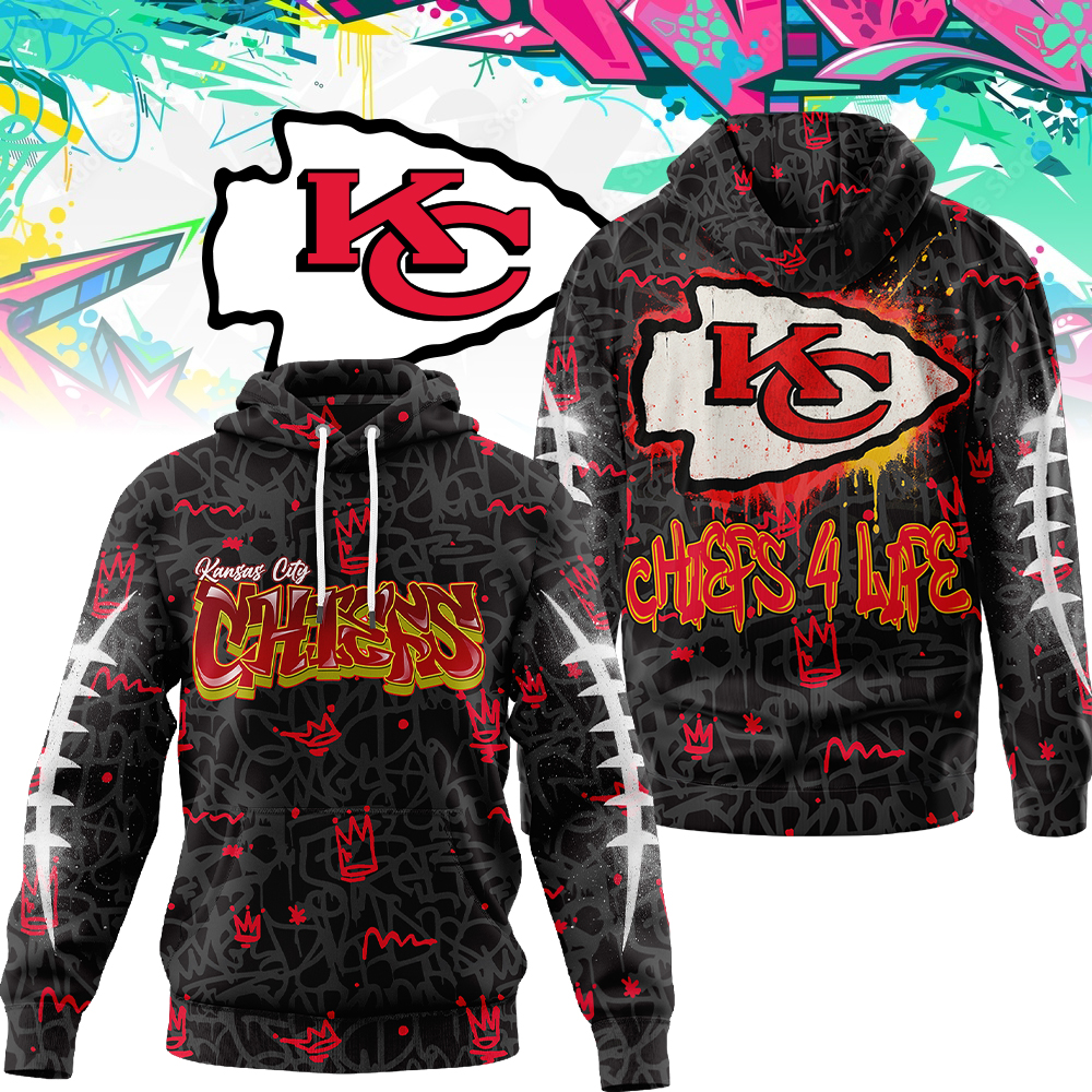 Buildercar - Premium NFL Kansas City Chiefs Special Graffiti Hoodie V2 TTV