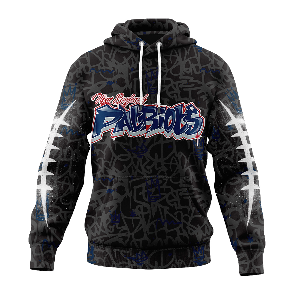 Buildercar - Premium NFL New England Patriots Special Graffiti Hoodie V2 TTV
