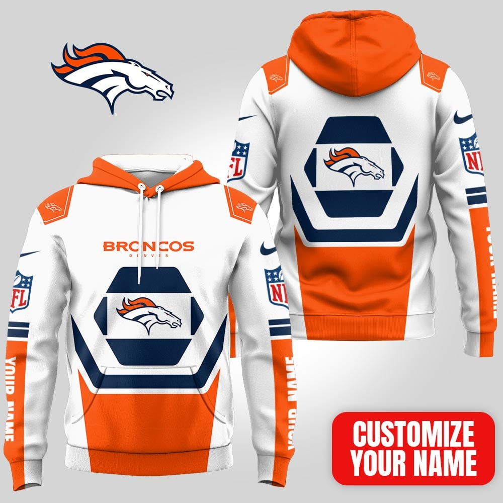 Buildercar - Premium NFL x Denver Broncos Customizable Fan Hoodie
