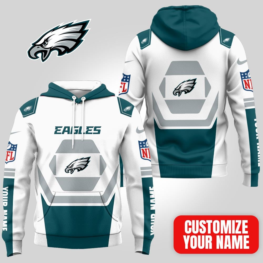 Buildercar - Premium NFL x Philadelphia Eagles Customizable Fan Hoodie