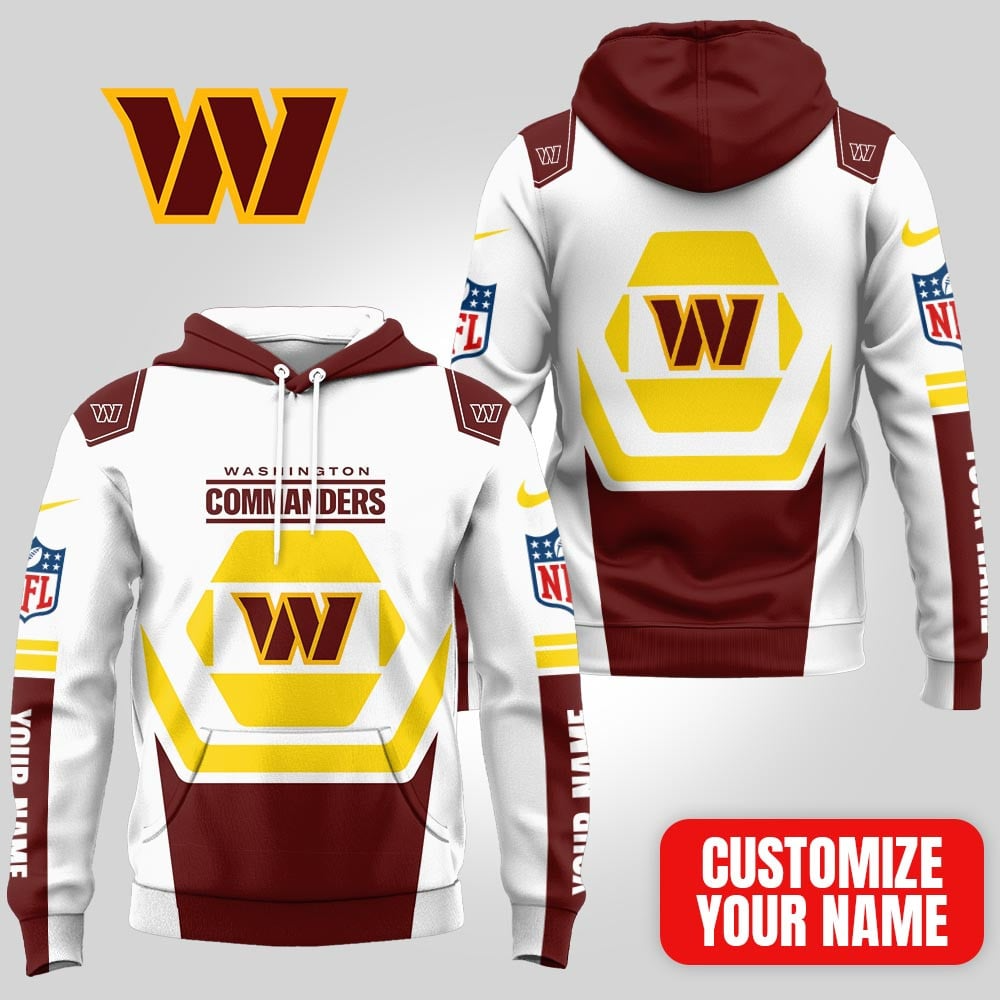 Buildercar - Premium NFL x Washington Commanders Customizable Fan Hoodie