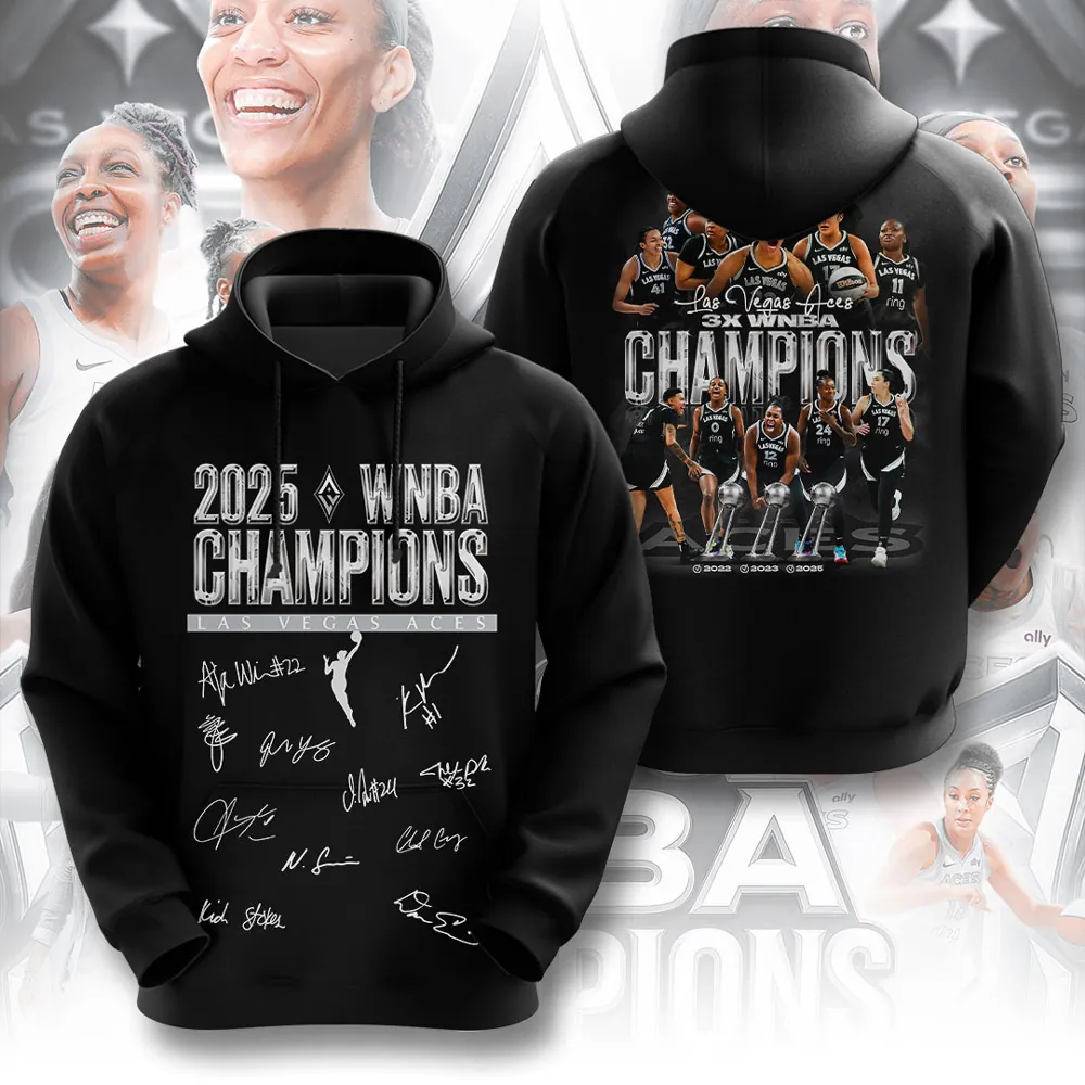 Buildercar - Premium WNBA Las Vegas Aces Champions 2025 Hoodie V1
