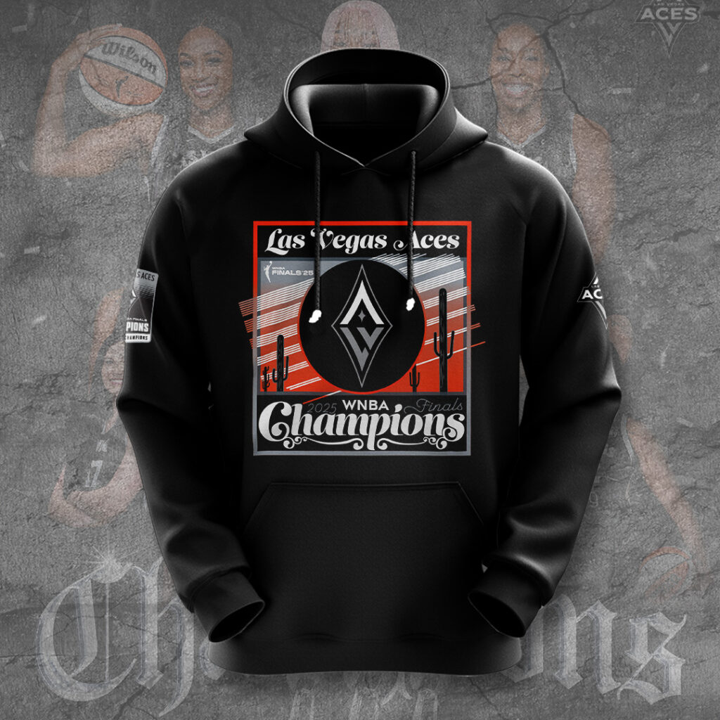 Buildercar - Premium WNBA Las Vegas Aces Champions 2025 Hoodie V10