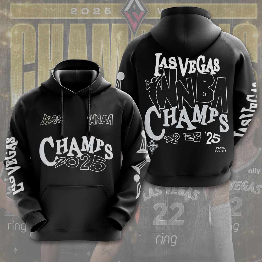 Buildercar - Premium WNBA Las Vegas Aces Champions 2025 Hoodie V12